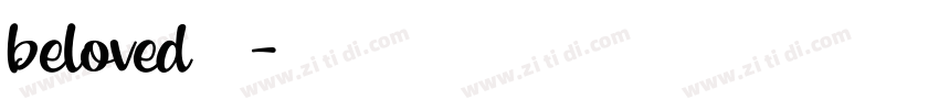 beloved 普通字体转换